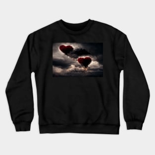 Broken Heart in the Clouds /  Broken Hearts Unwind Designs Crewneck Sweatshirt